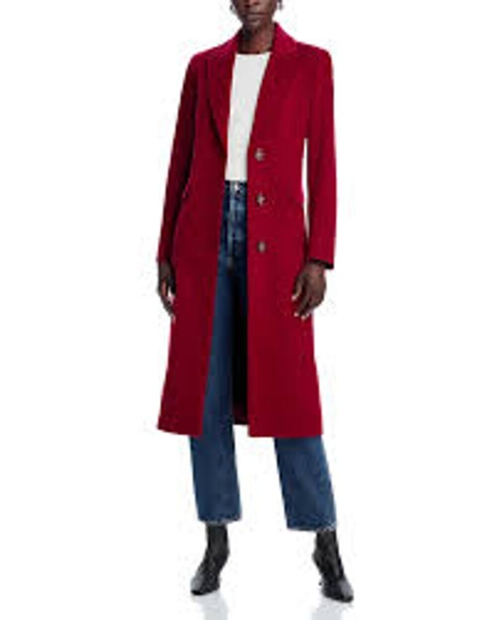 Cinzia Rocca ruby wool coat Size 10 NWT